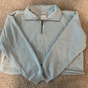 Light blue American Eagle collar neck